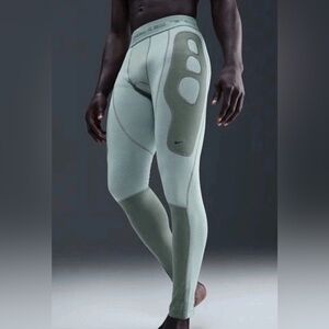Nike Tech Therma-FIT Base Layer Tights Men's M Light Army HV1379-017  NEW $95